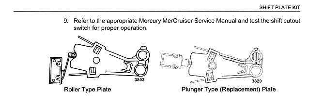 MerCruiser Shift Cable Cutout Plate Kits - MerCstuff.com